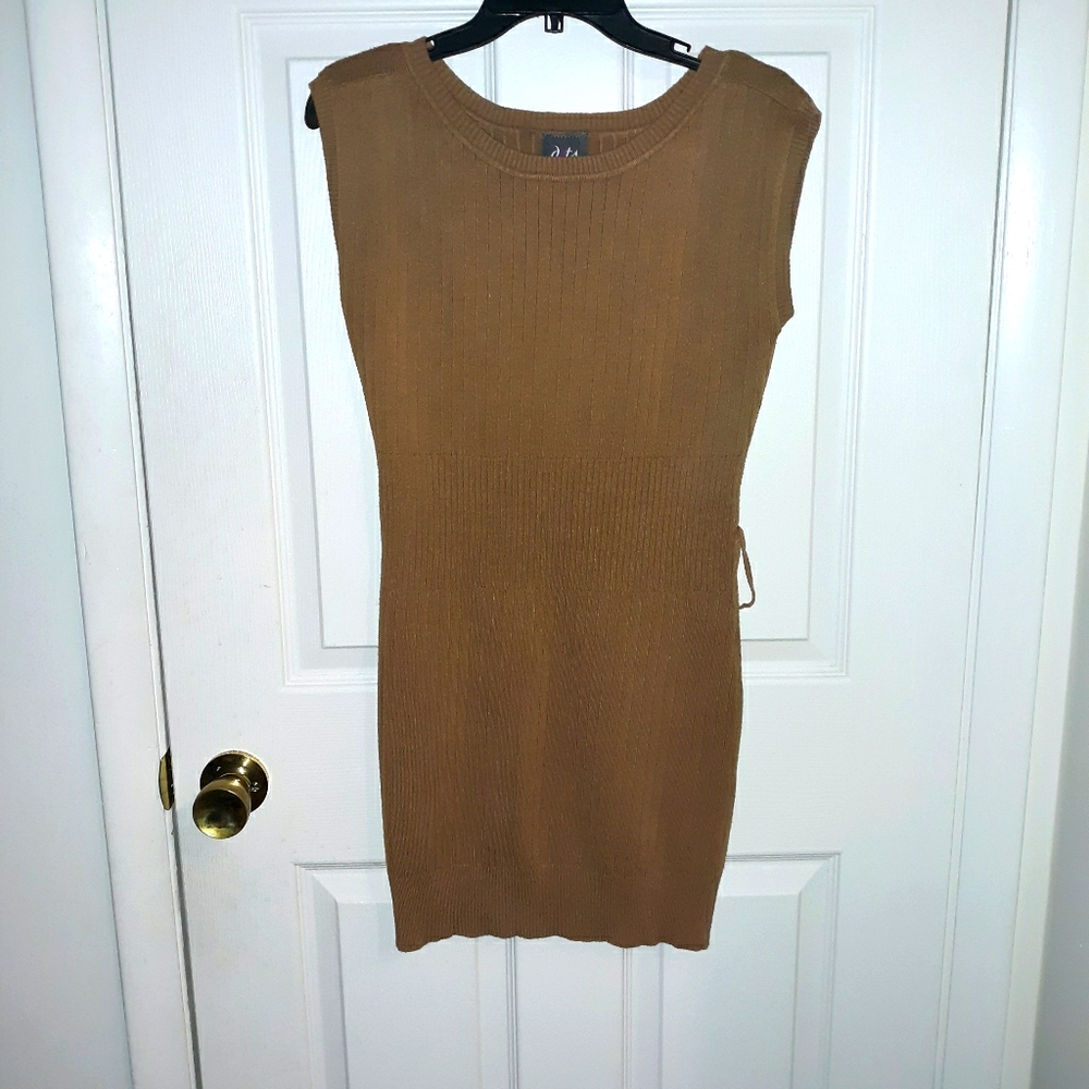 Ribbed sweater dress